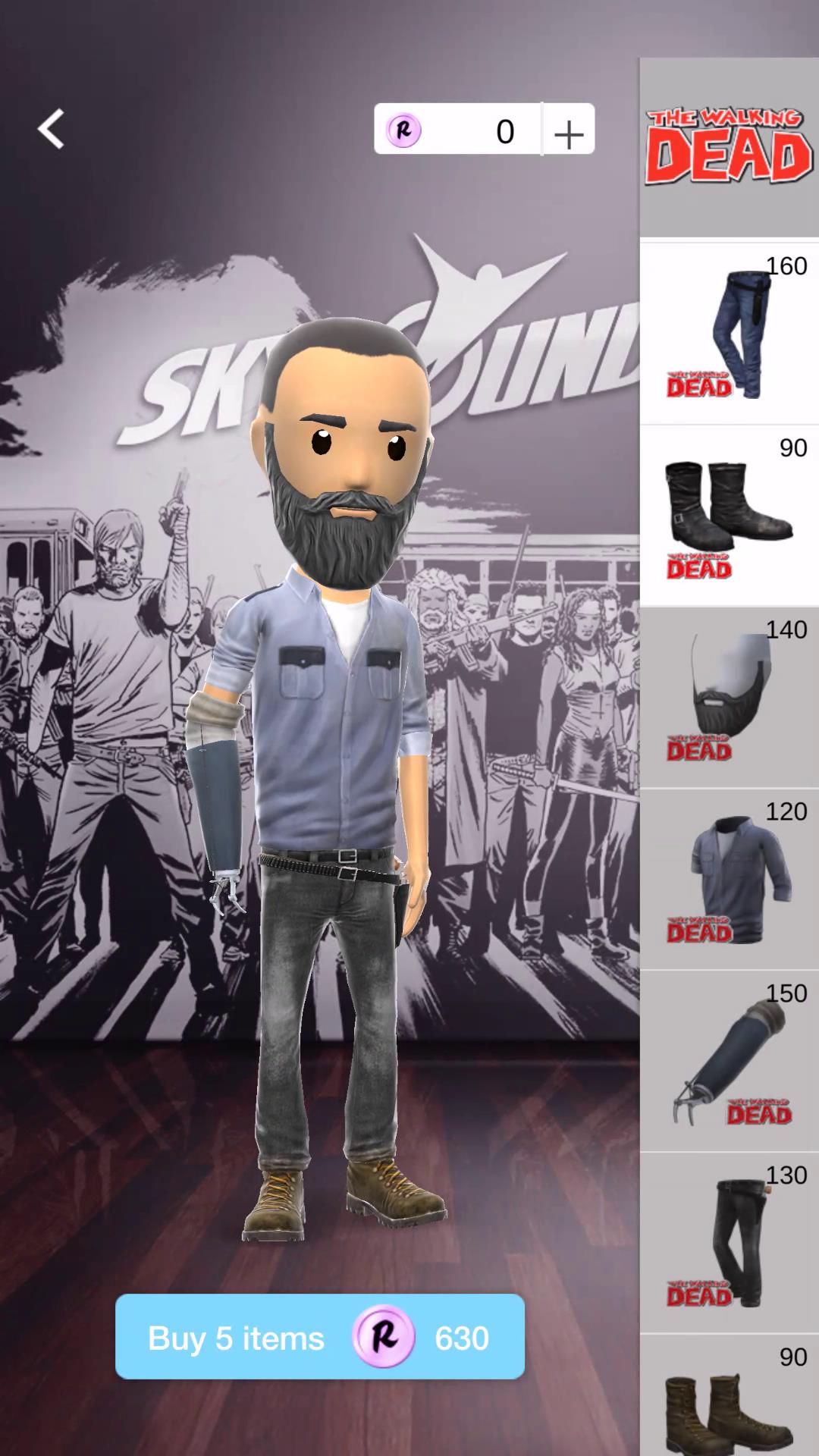 The Walking Dead avatar male store
